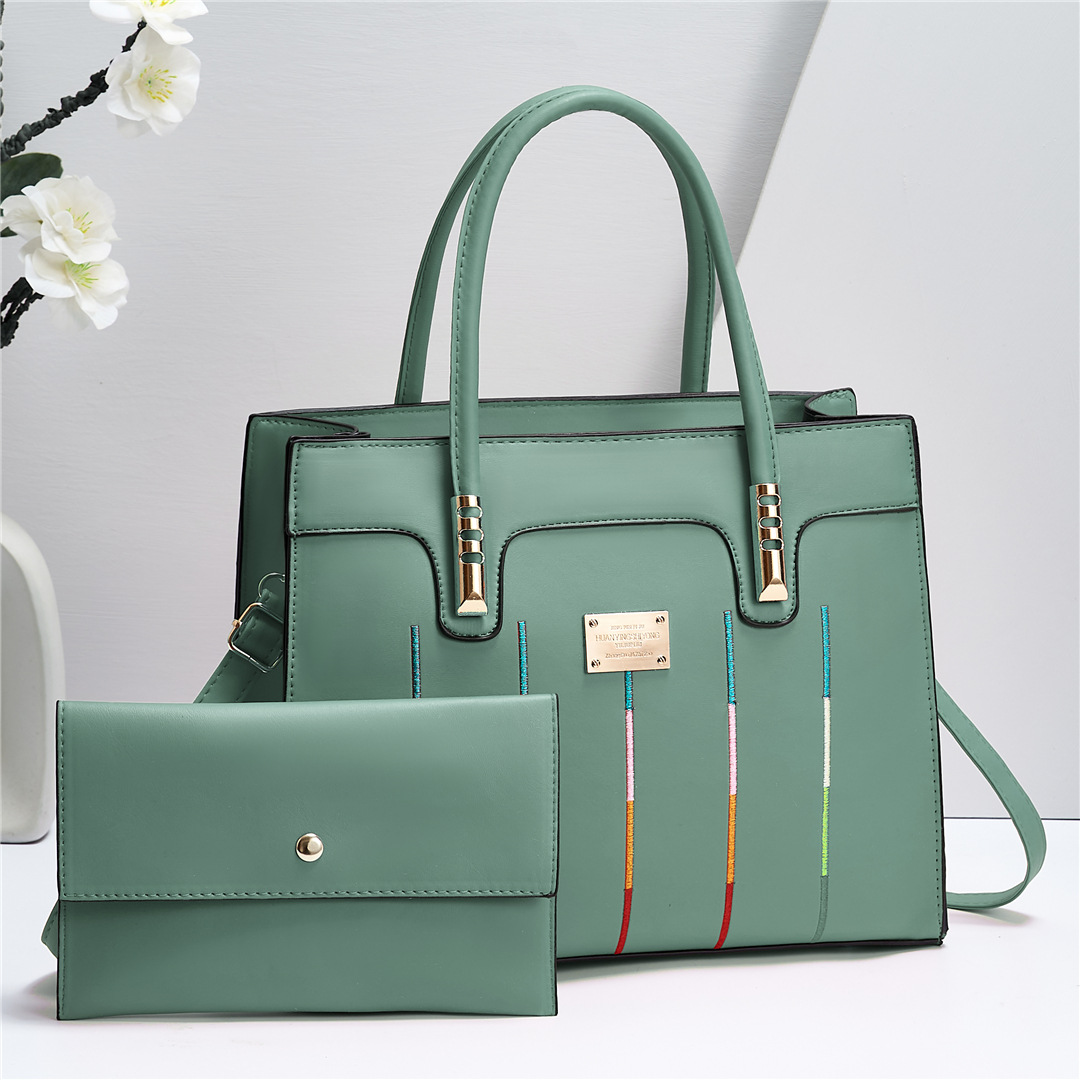 Bolso de moda simple primavera y verano nuevo estilo coreano bolso de mensajero del hombro del todo fósforo Bolso grande elegante bolso de la madre de las mujeres de mediana edad