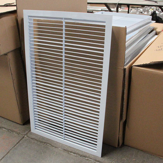 Single-layer Louver Air Outlet Manufacturer Aluminum Alloy Single-layer Louver Air Outlet Zhongnan Kailai Ruiguang Air Conditioner with Exhaust Outlet