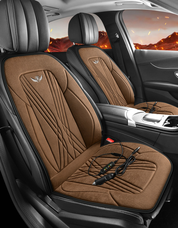 Car Heated Seat Cushion Winter Seat Cushion 12V24V Warm Car Electric Heating Pad Single Seat Double Seat Car Seat Cushion