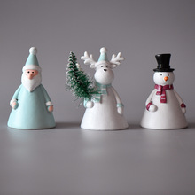 圣诞节跨境装饰工艺品礼品 圣诞雪人圣诞老人圣诞树 麋鹿家居摆件