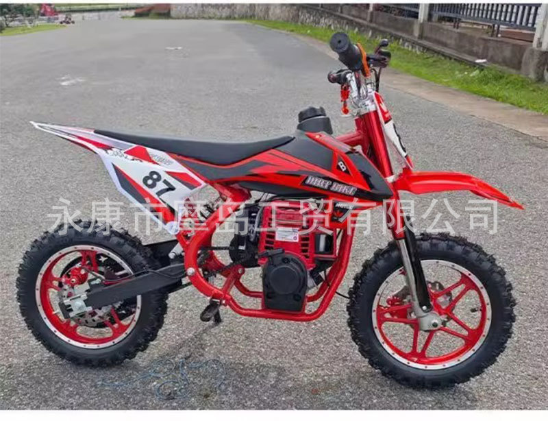 Four-Stroke Pure Gasoline 49Cc Kidsren's Small Off-Road Motorcycle Mini Mountain Fuel Xiaogaosai Exported to Southeast Asia