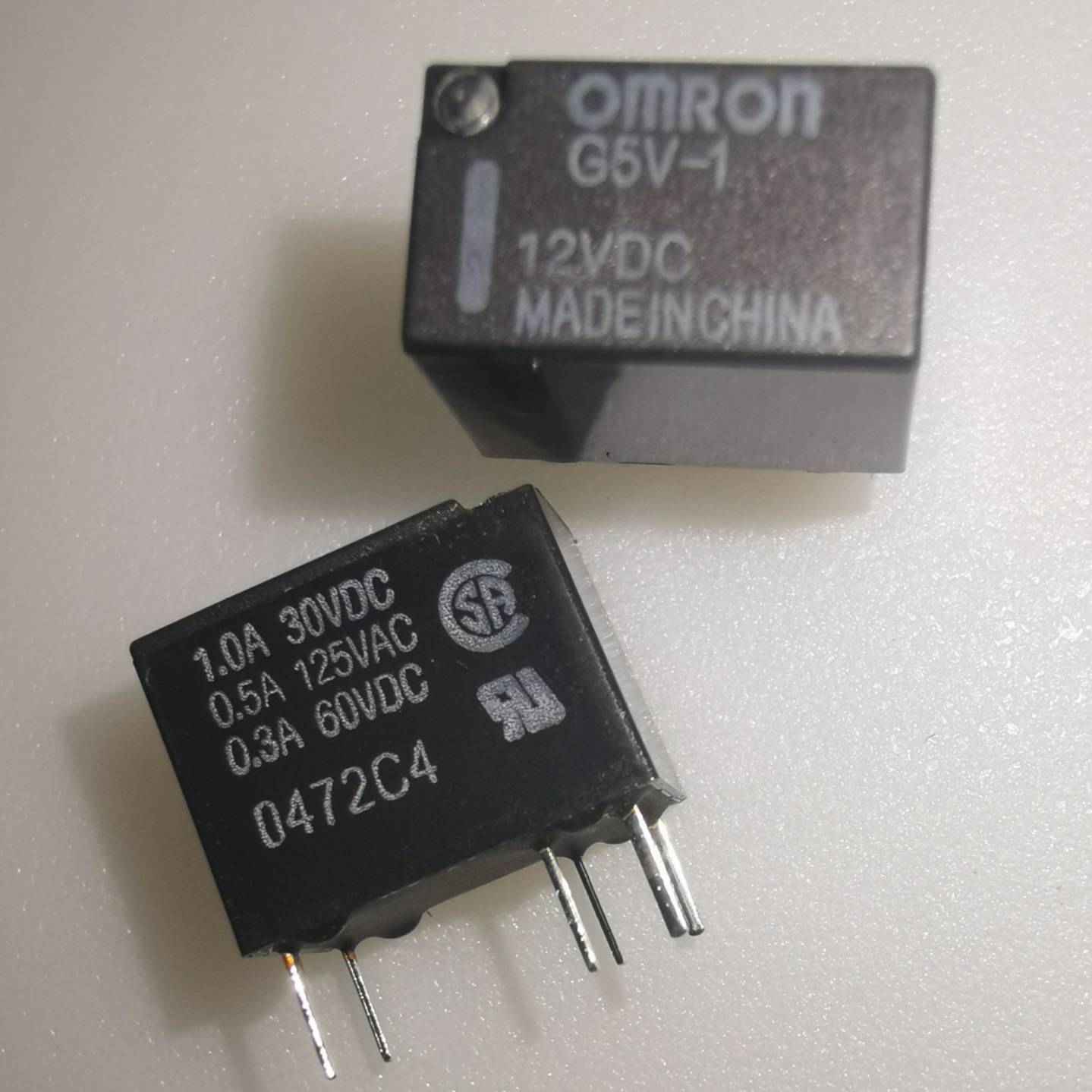 G5V-1-DC12 信号继电器 单刀双掷-转换  DIP,7.3x12.3mm