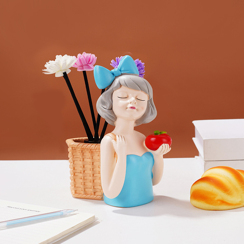 패션 블루 걸 펜 홀더 + 아로마테라피