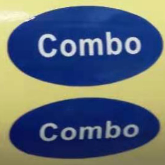 不干胶标签 蓝色标签 英文贴纸 Cmbo贴纸