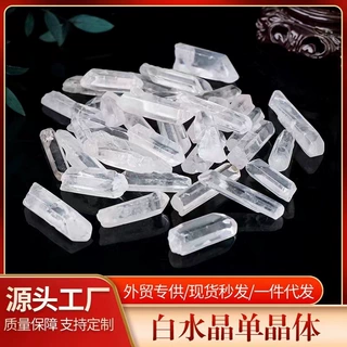 批发天然水晶柱抛光六棱柱单晶体条状宝石家居鱼缸装饰