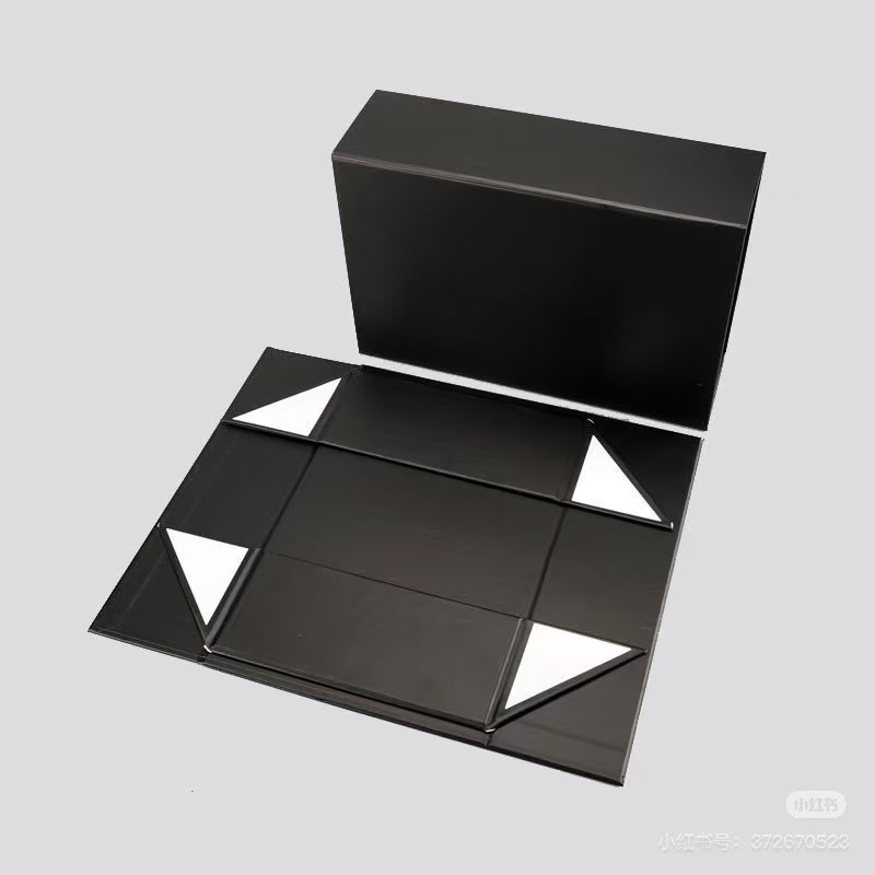 Caja de regalo plegable transfronteriza de una pieza comercio exterior caja de embalaje de absorción de tapa plana caja de libro personalizada caja de regalo