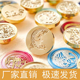 敦虎火漆印尼火漆印章铜头原创图案设计欧式复古黄铜火漆印章章头