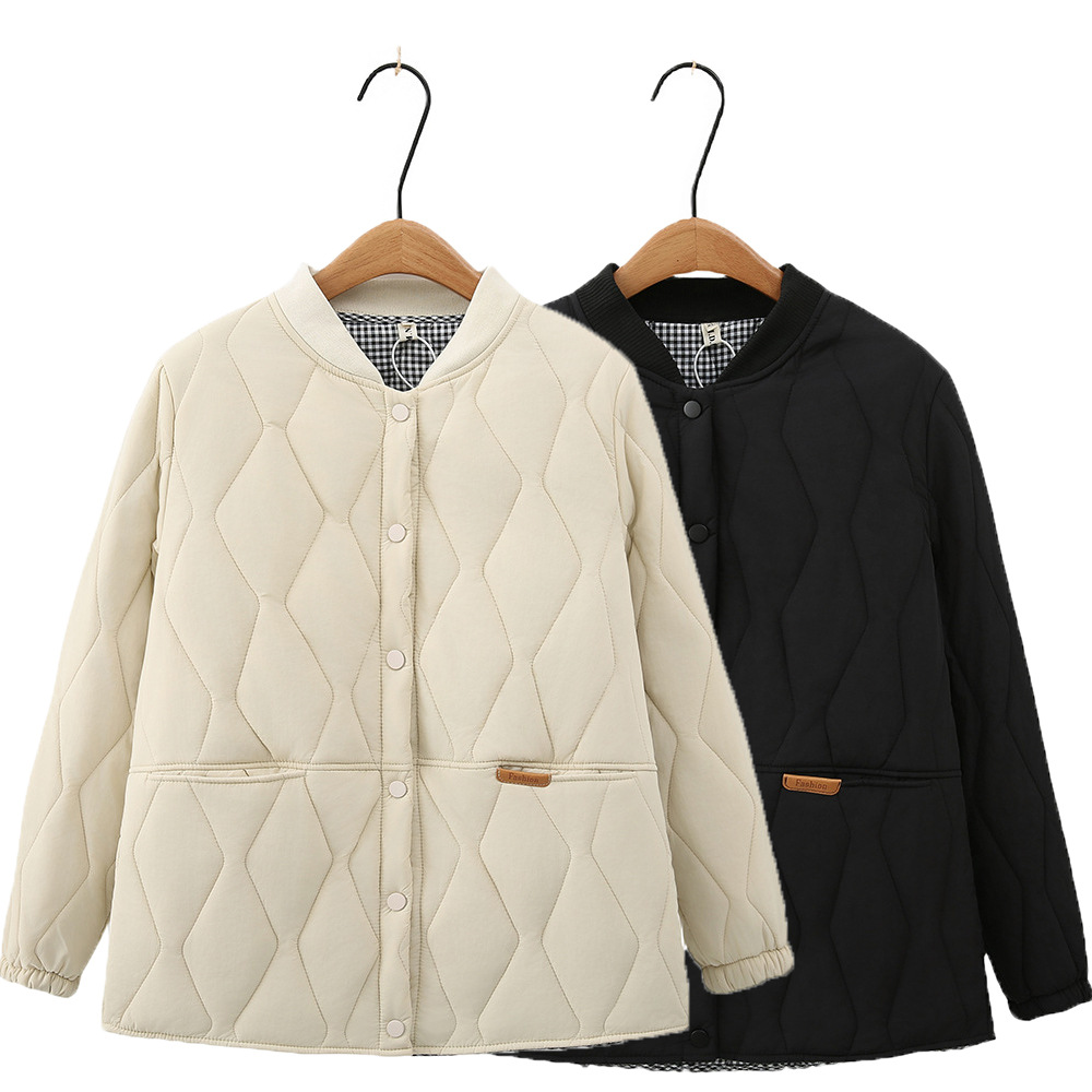 胖人冬装棉衣胖妹妹棉袄大码女装秋冬胖mm显瘦棒球领外套棉服