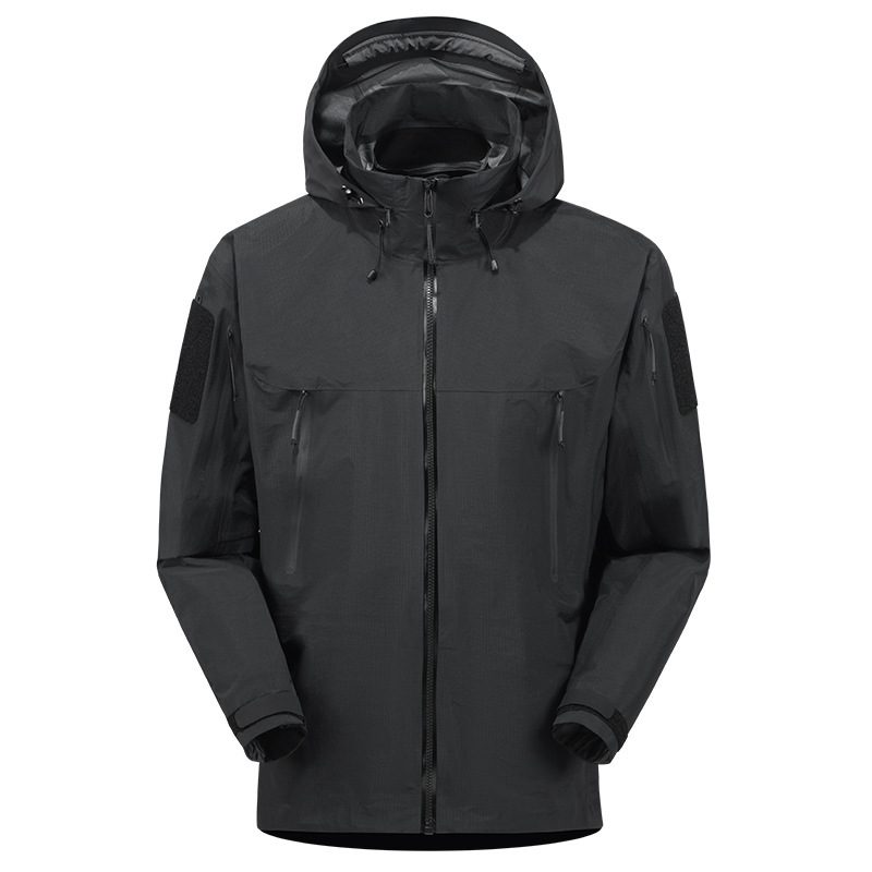 Bird-Brand Style High-Quality Hardshell Military Nylon Fabric Windproof, Waterproof, High Breathability Outdoor Mountaineering Jacket with Hood