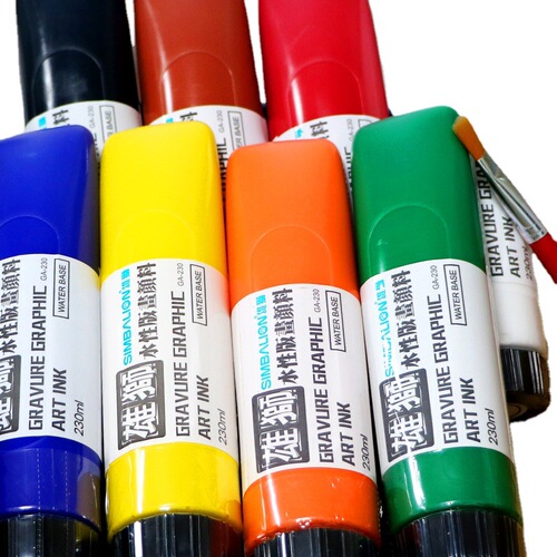Lion oil paint water-based version ink printmaking beginners children students special woodcut printing rubbing tool