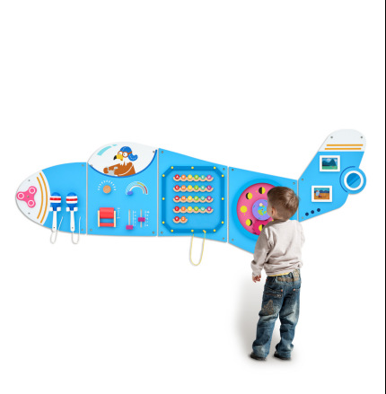 Diversión educación temprana rompecabezas jardín de infantes juegos de pared pasillo decoración de pared niños juguetes de pared de madera al por mayor