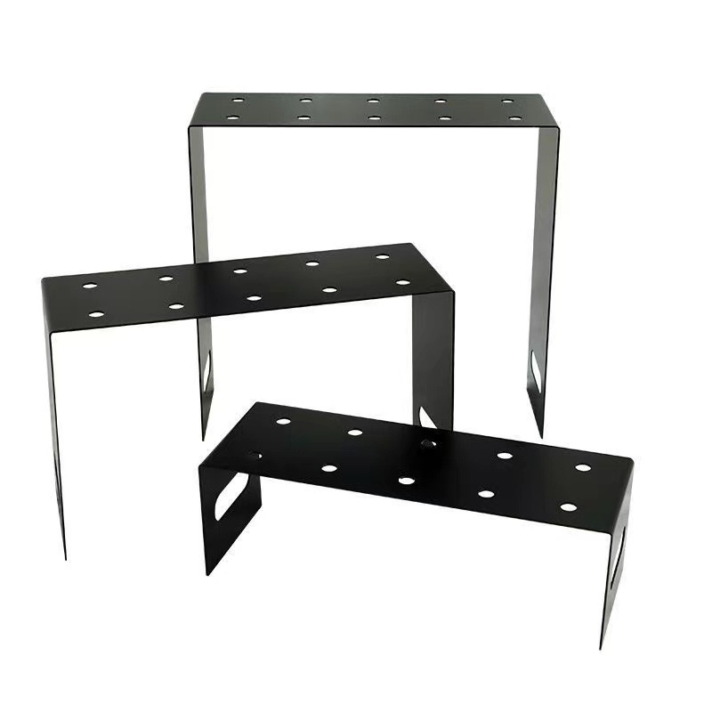 Boda postre Mesa soporte de exhibición de la torta metal blanco empuje música estante escalera soporte de la torta de hierro merienda soporte