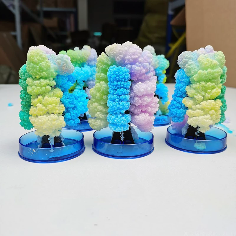 Бумажное дерево Цветение небольшого размера Красочные Рождественская елка Рождественская Волшебная Хрустальная елка Цветение бумажного дерева