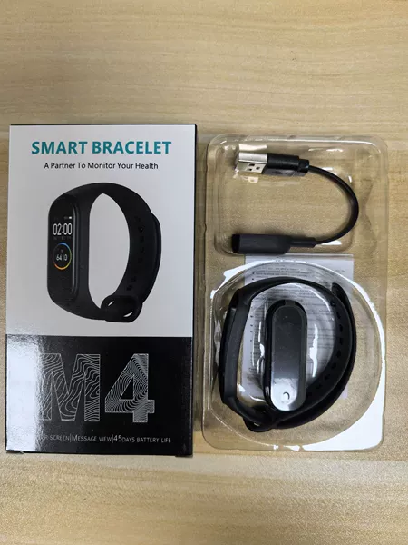 M4 black cable charger (pink/red/blue note)