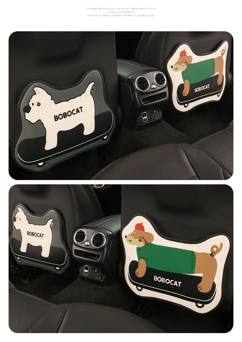 Dachshund Car Seat Back Anti-Kick Pad Rear Universal Kidsren's Stain-Resistant Car Rear Seat Protective Pad Protective Pad