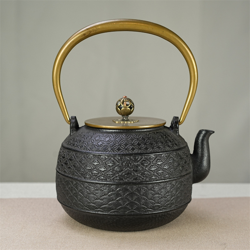 家用复古养生铸铁壶烧水泡茶壶电陶炉茶具套装新中式茶室摆件装饰