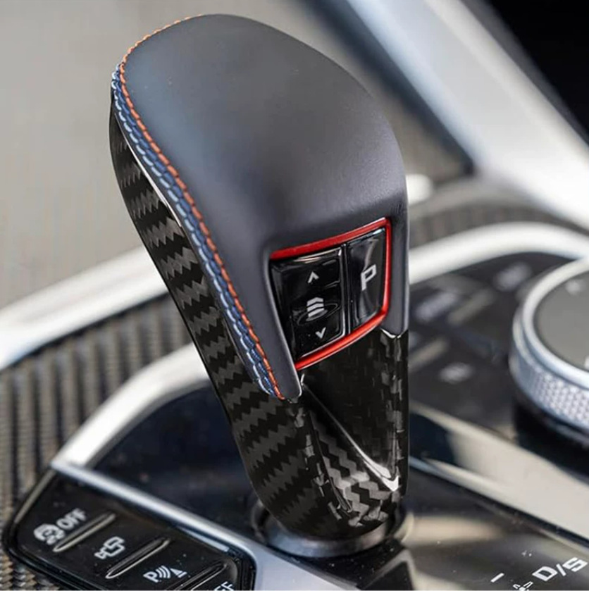 Suitable for BMW M2 M3 M4 M5 dry carbon fiber gear shift cover G87 G80 G81 G82 gear shift knob cover