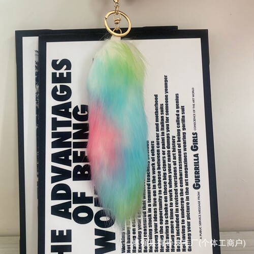 Pendant, fox tail, bag, key, car pendant, jewelry, dance performance, props, plush, second element