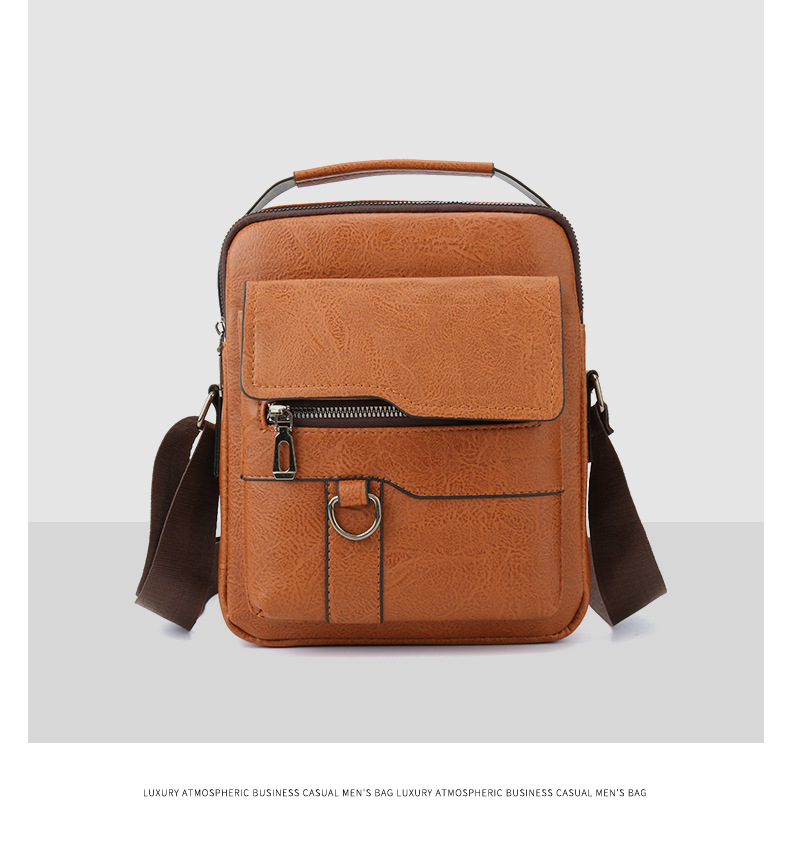 Męska torba na ramię ze skóry ekologicznej retro styl casual_voghion.com