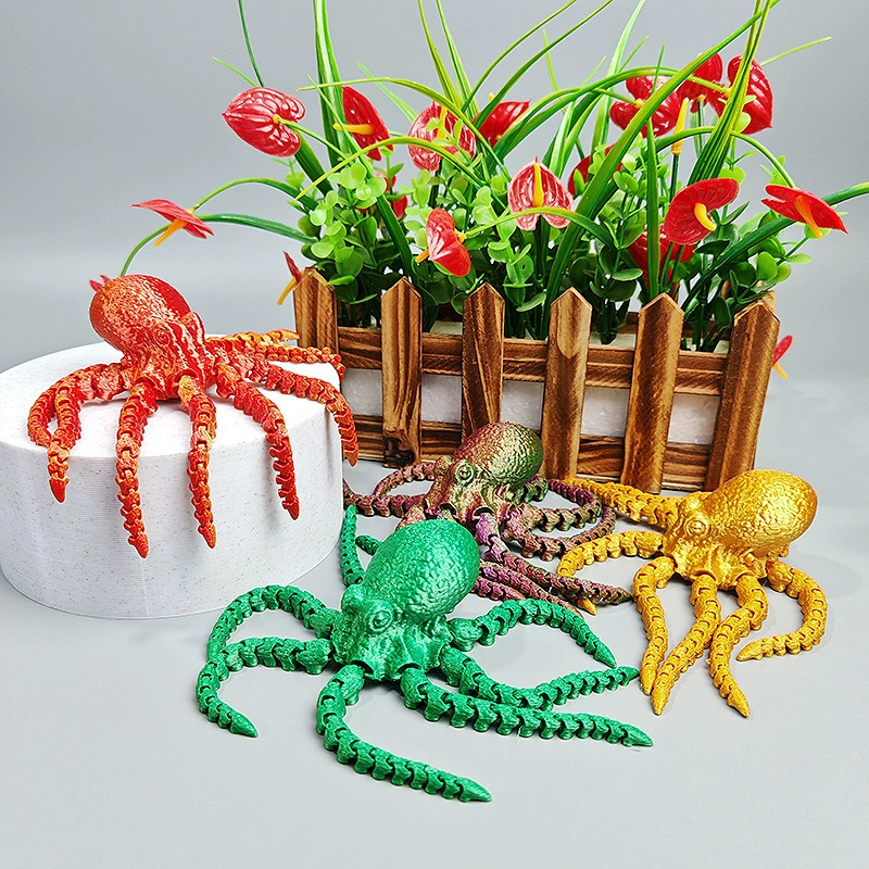 Специальное предложение, осьминог, 3D принт, осьминог, рыба, кальмар, подводная лодка, осьминог, розыгрыш, шарнир, интегрированный орнамент, игрушка