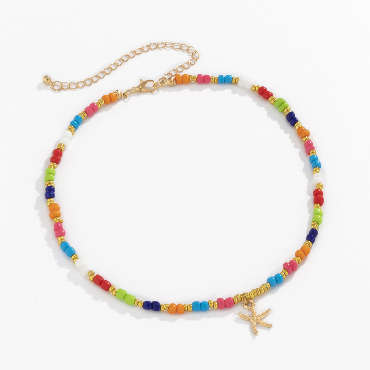 fashion geometric alloy starfish pendant necklacepicture8