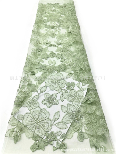 Francés ricos y famosos temperamento pequeño vestido de encaje flor ligero lujoso alto sentido vestido de noche vestido de tela