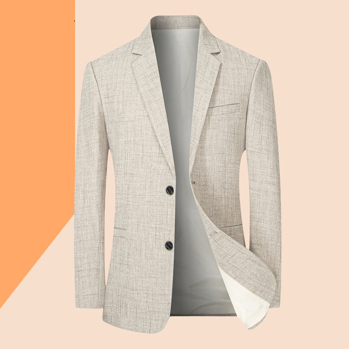 2025 Popular Suit Jacket Men's Autum New High-End Business Casual Single Spring and Autum Suit Thin Top