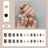 Short nail stickers, square small fake nails for nails for manicure, wholesale, ready-made product