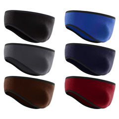 Amazon Winter Warm Headband Outdoor Fitness Wide Edge Sports Ear Band Fleece Lining Riding Scarf