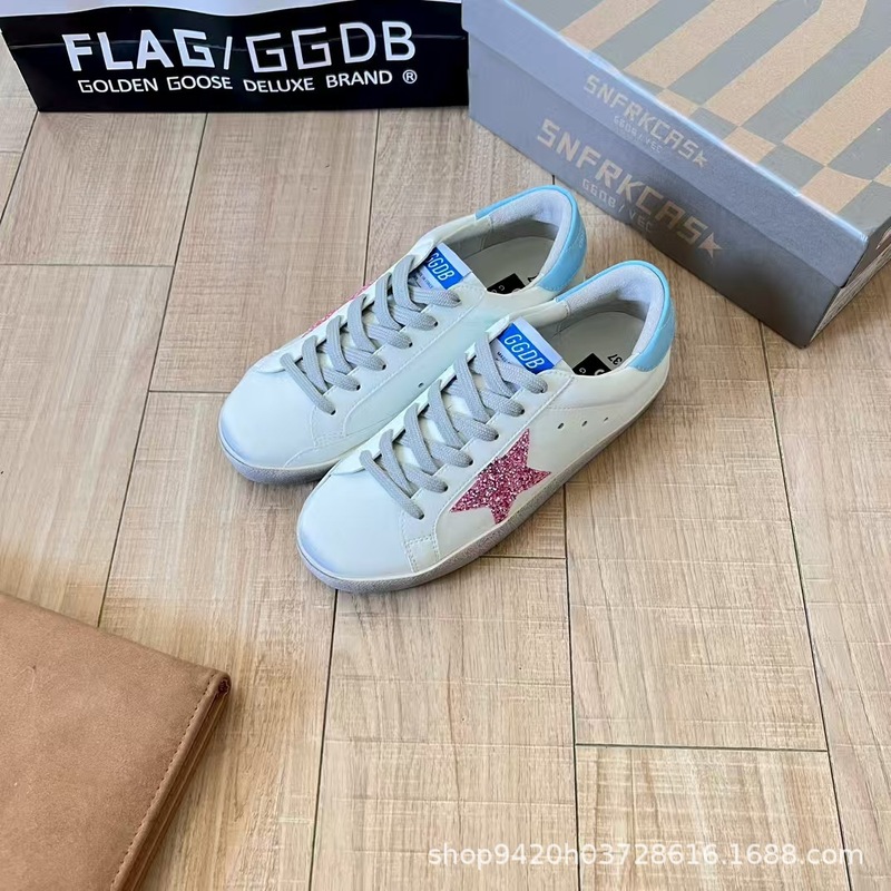 ggdb跨境批发男女同款星星脏脏鞋休闲平底板鞋做旧小白鞋潮流百搭|undefined