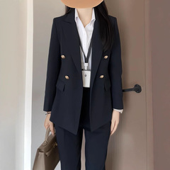 2025春秋季新款职业套装女黑色西服外套女士办公时尚优雅正装西装