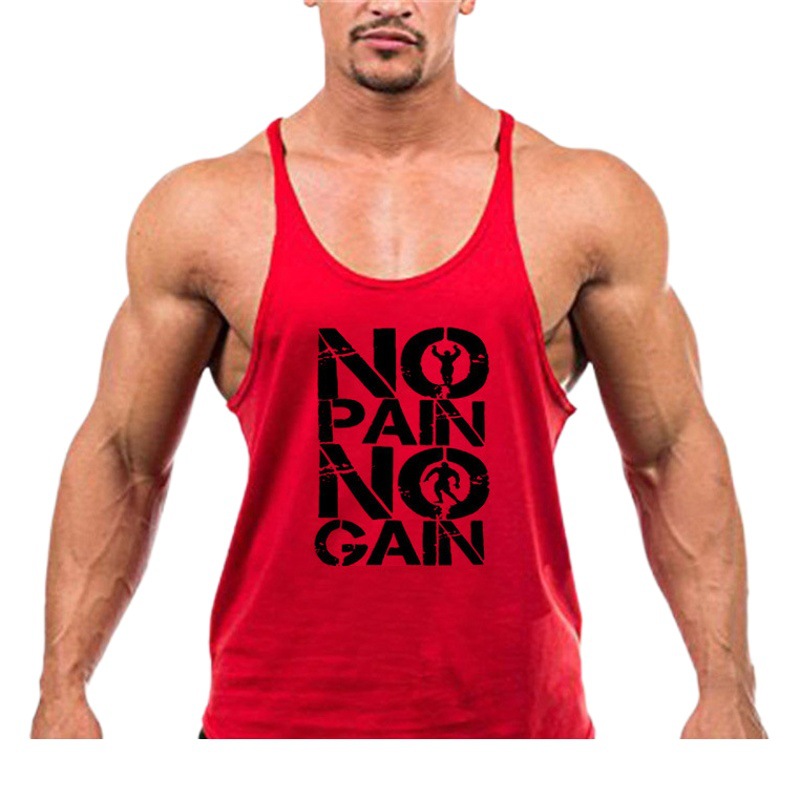 Fitness Tank Top Sleeveless Sports Training Bodybuilding Vest for Men Quick-Drying Breathable Amazon Cross-Border Dropshipping