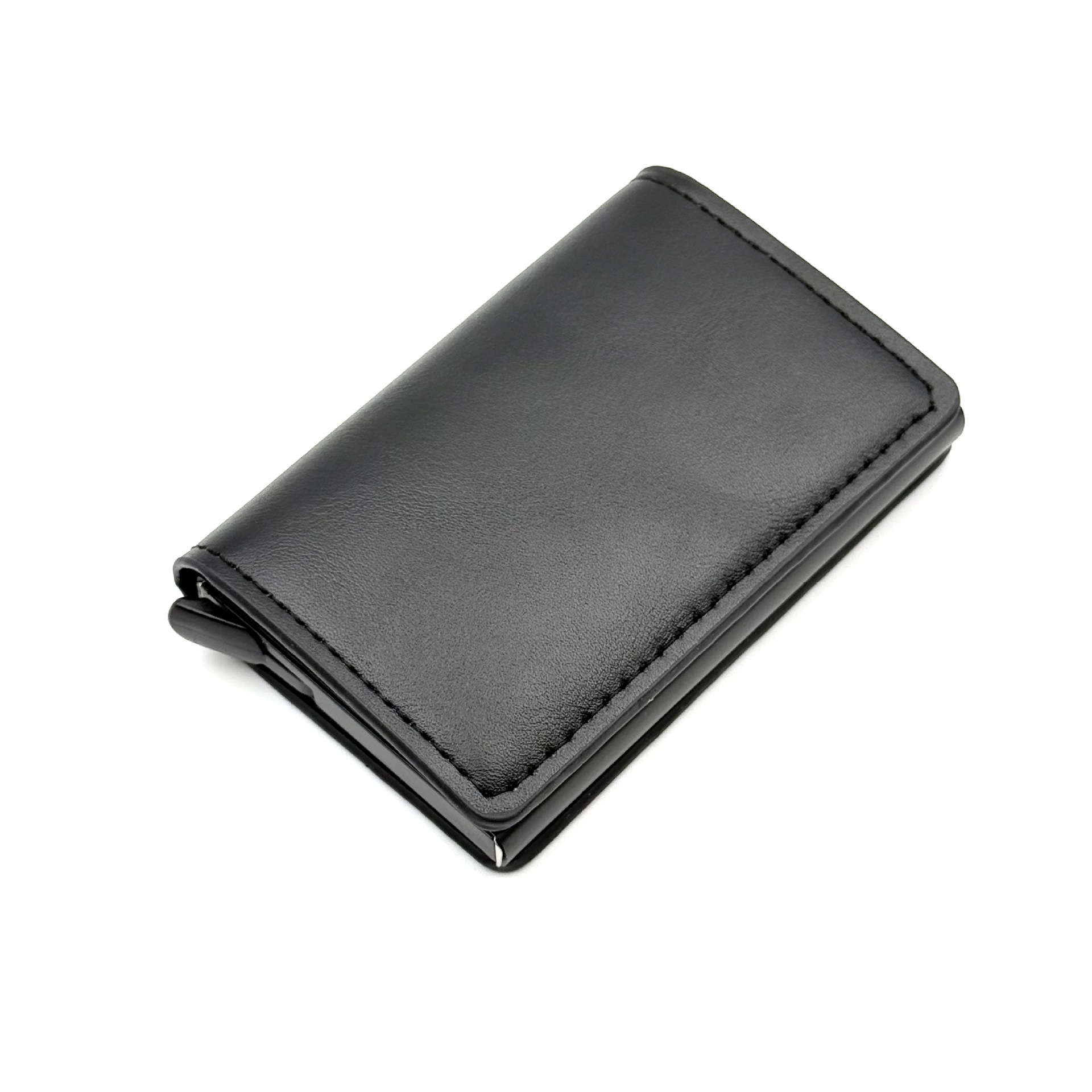 Ventas transfronterizas calientes bolsa de tarjetas RFID multi-tarjeta de gran capacidad compacta anti-damagnetizado portátil anti-robo cepillo cartera de hombres en stock