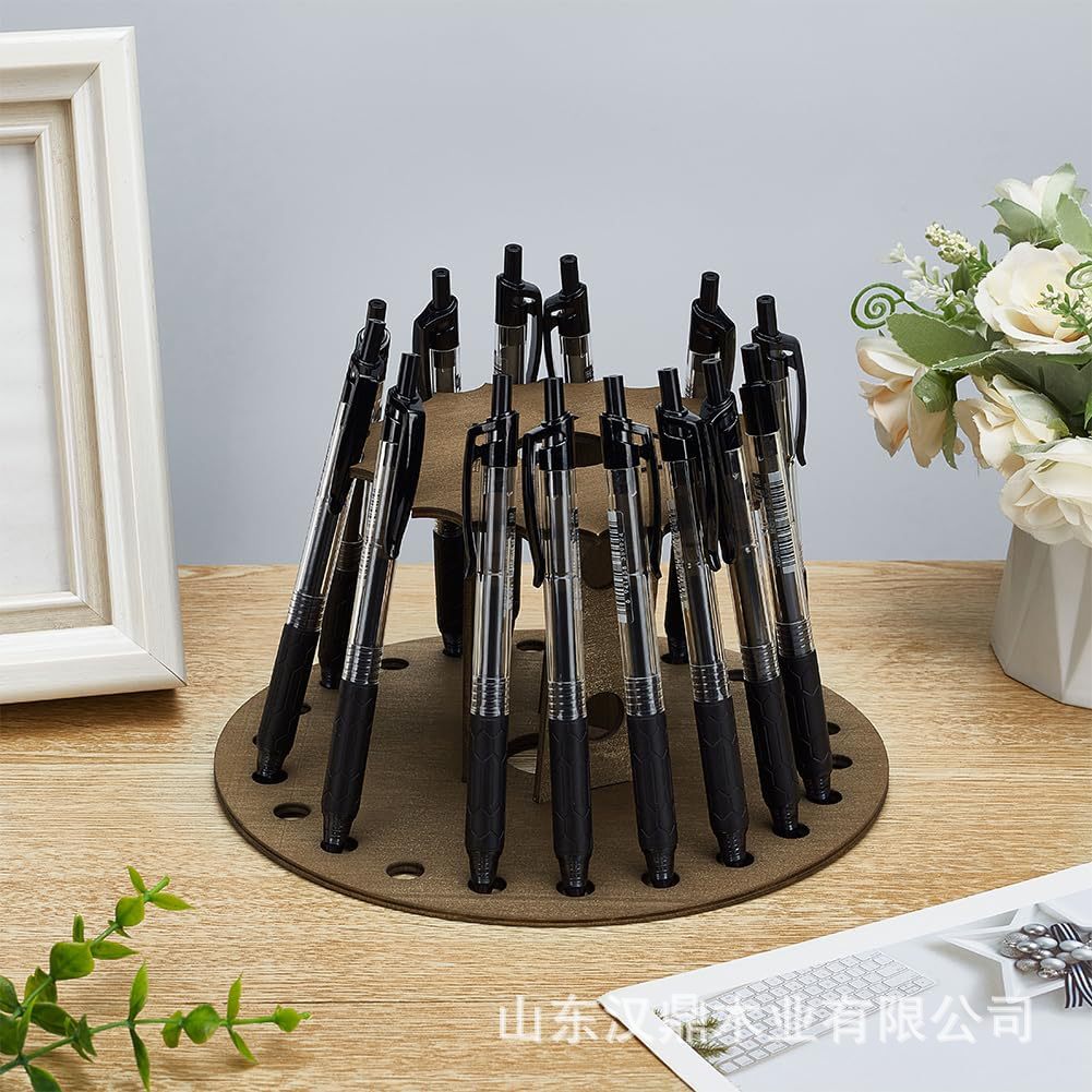 Wooden pens holder