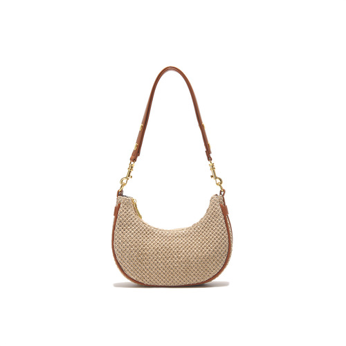 Summer New Model Grass Moon Bag  Korean Style Versatile Single Shoulder Underarm Bag for Women, Unique Crossbody Bag, Drop Ship One Piece