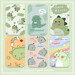 Cartoon cute school student meal card, bus and subway card, ID card, employee badge, kindergarten pickup card holder