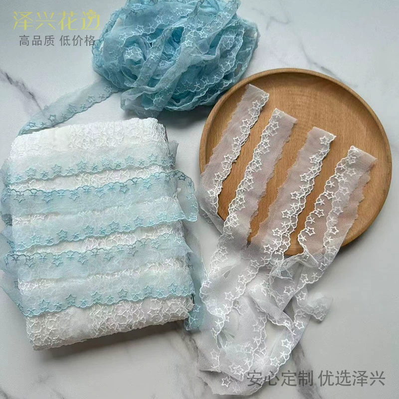 Резь accessory handmade, with embroidery, lace dress, Lolita style, DIY