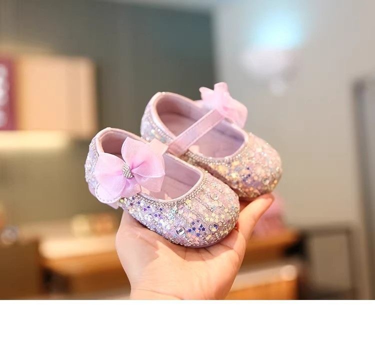 Chaussures bébé fille premier pas semelle souple en cuir_voghion.com