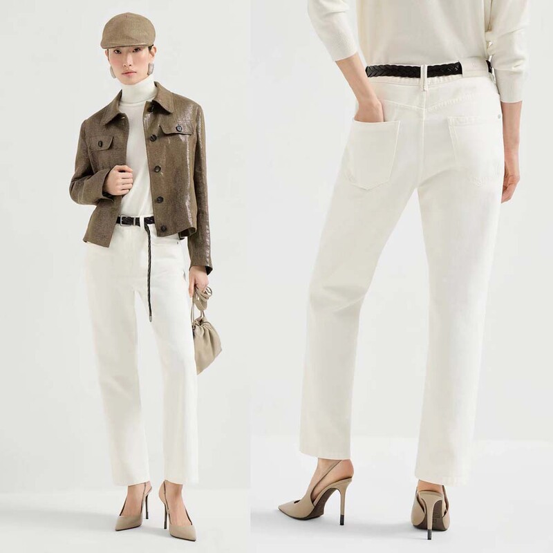 2026 Spring/Summer New European and American Style Bc Mid-Waist Multi-Wash Plain White Straight-Leg Cropped Jeans for Women 2026 Spring/Summer New European and American Style Bc Mid-Waist Multi-Wash Plain White Straight-Leg Cropped Jeans for Women
