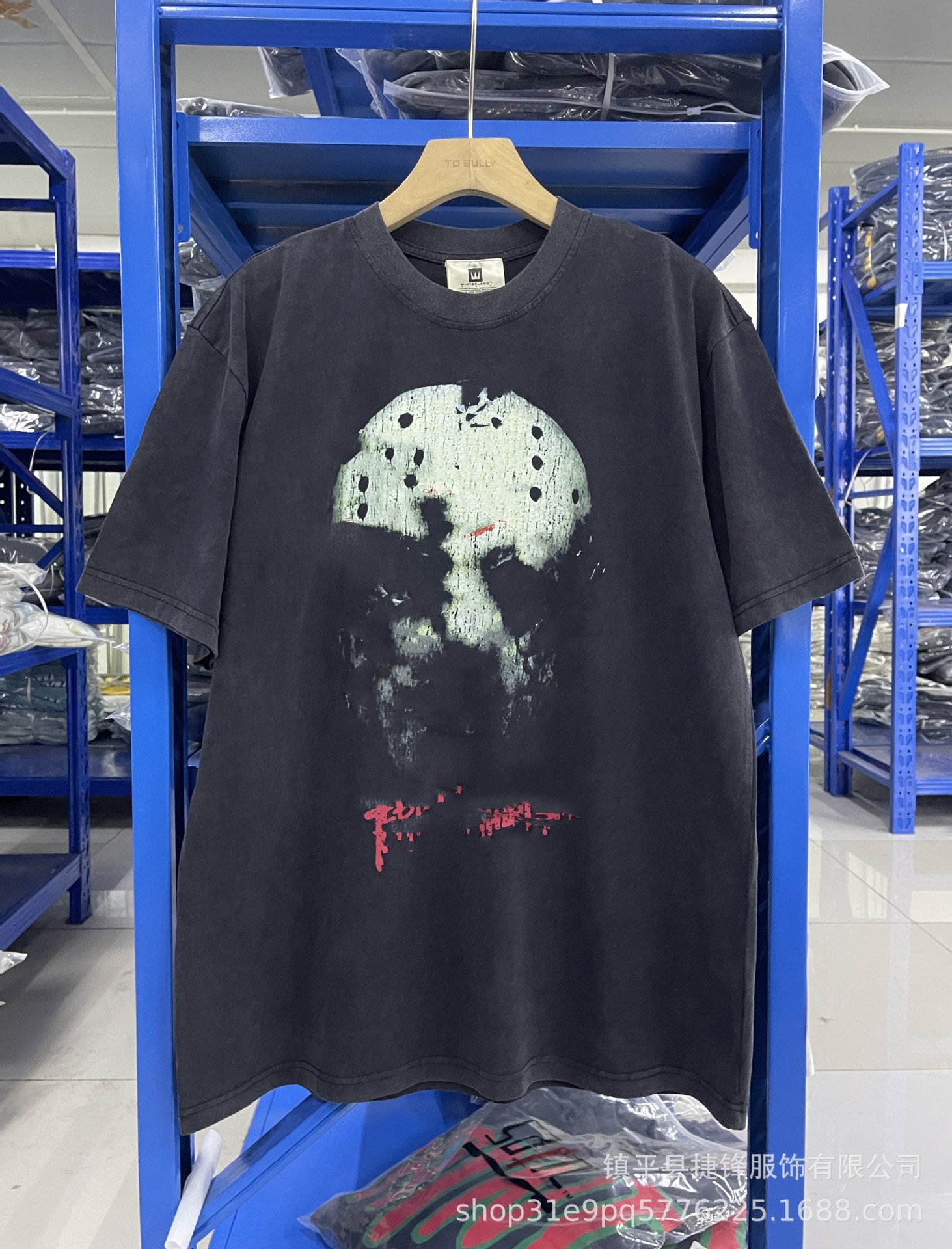 クロスボーダーの新型欧米のファッションブランドのレトロな水洗いは古い落書きをします。