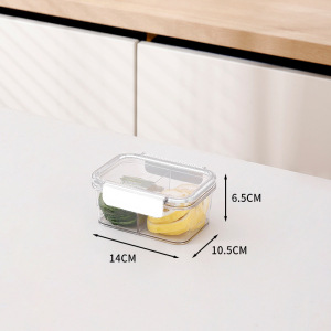 Caja de conservación - 2 particiones - color transparente - 530ML - 1 pc