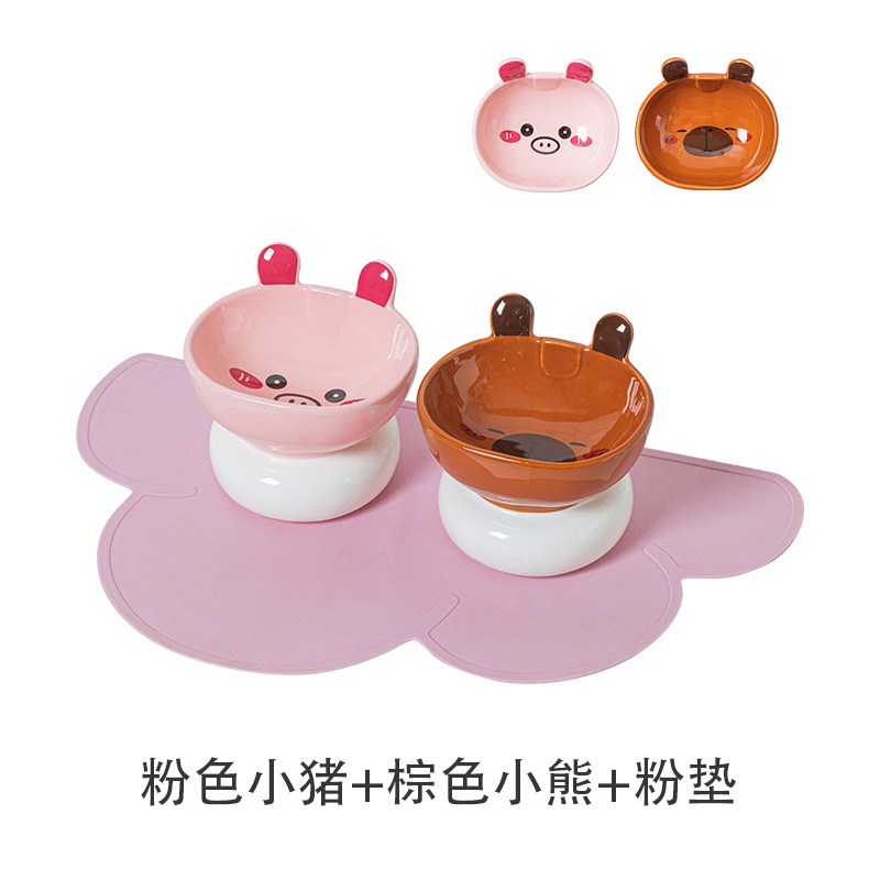 핑크돼지 + 브라운 카피발라 + 핑크구름쿠션