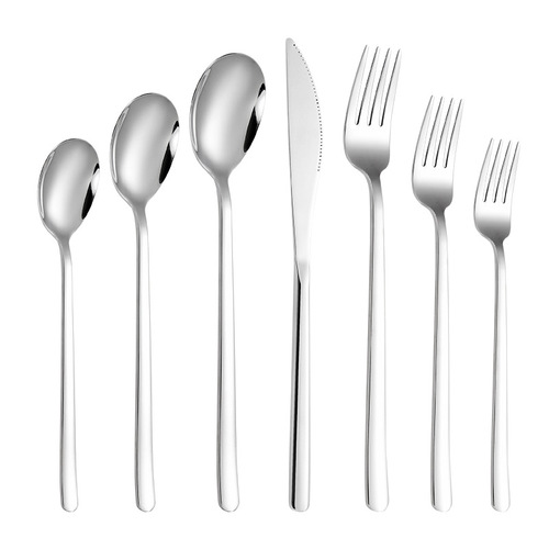 304 stainless steel spoon, Korean-style Western cuisine steak knife and fork for home use, thick eating spoon, hotel dessert spoon and fork