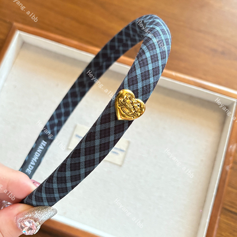 新款复古优雅条纹爱心猫咪发箍时尚百搭少女网红头箍发卡发饰批发|undefined