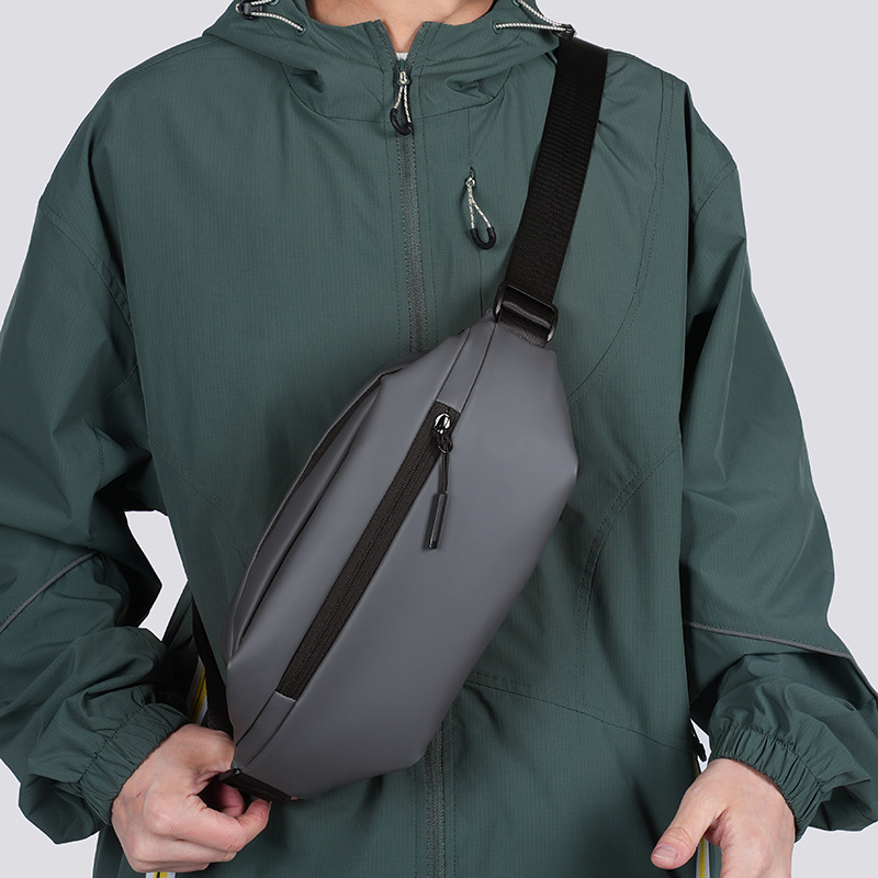 Cross-Border New Style Outdoor Leisure Trendy Waist Bag Men's Shoulder Bag Crossbody Bag Multi-Functional Chest Bag Outdoor Mobile Phone Bag
