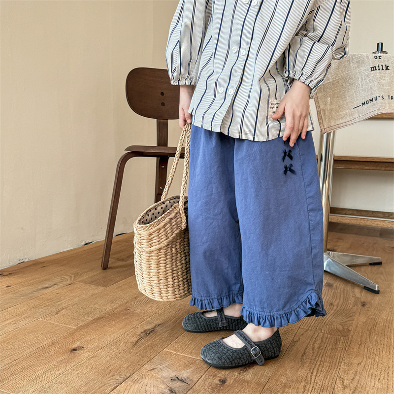 Summer trousers girl's with bow