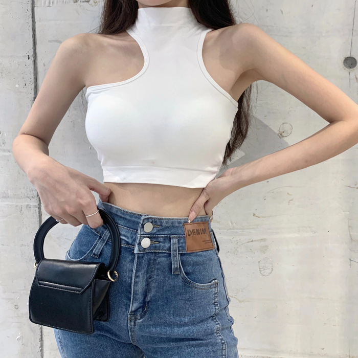 純粋に首のサスペンダーのベストを掛けたいです。女性の中に胸のクッションが付いています。|undefined