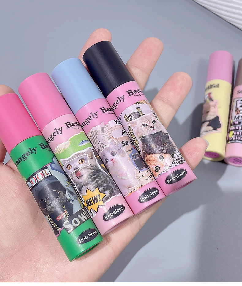 kobeleen Fun Cat Lip Gloss Velvet matte, waterproof, non-fading, Whitening, affordable student lipstick undefined