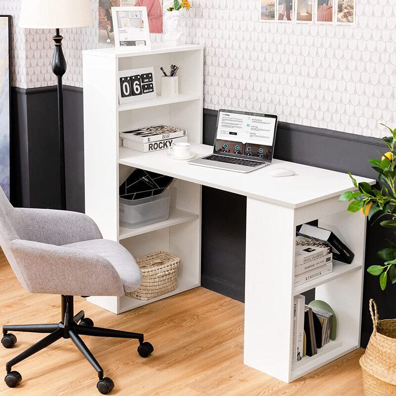 Cross-Border Direct Sales Simple Computer Desk for Small Apartments, Study Desk with Storage Rack, Simple Desk for Home Use, Trendy Bedroom Table Cross-Border Direct Sales Simple Computer Desk for Small Apartments, Study Desk with Storage Rack, Simple Desk for Home Use, Trendy Bedroom Table