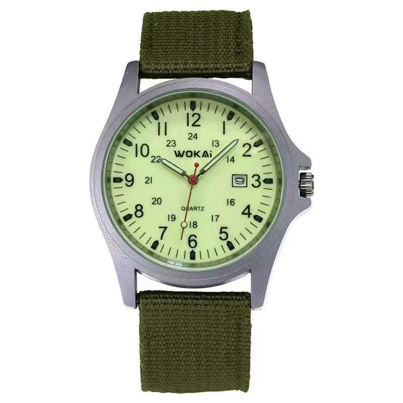 New Canvas Clothing Men's Watch Casual Fashion Gift Watch Military Watch Calendar wish Student Sports Watch Quartz Watch